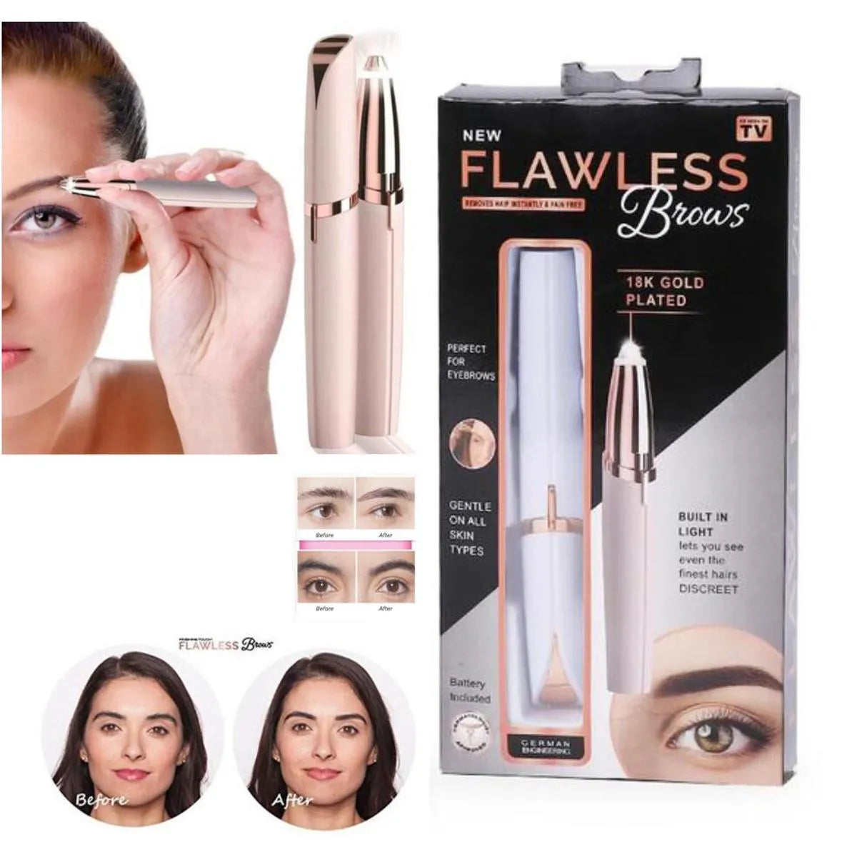 Flawless Eyebrow Hair Remover (Rechargeable)