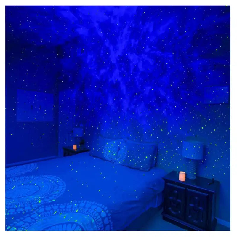 Led Star Ocean Wave Projector Night Lamp With Music Bluetooth Speaker