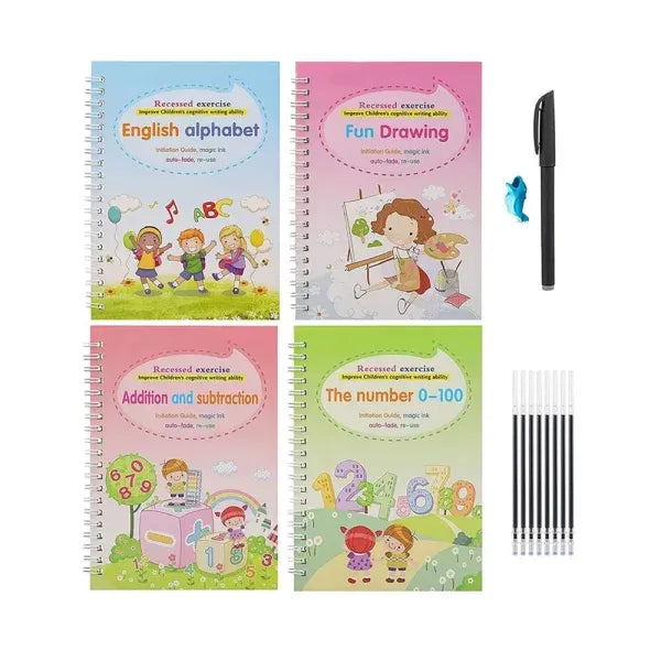 Magic Practice Notebook Pack Of 4 Pcs With 10 Refill