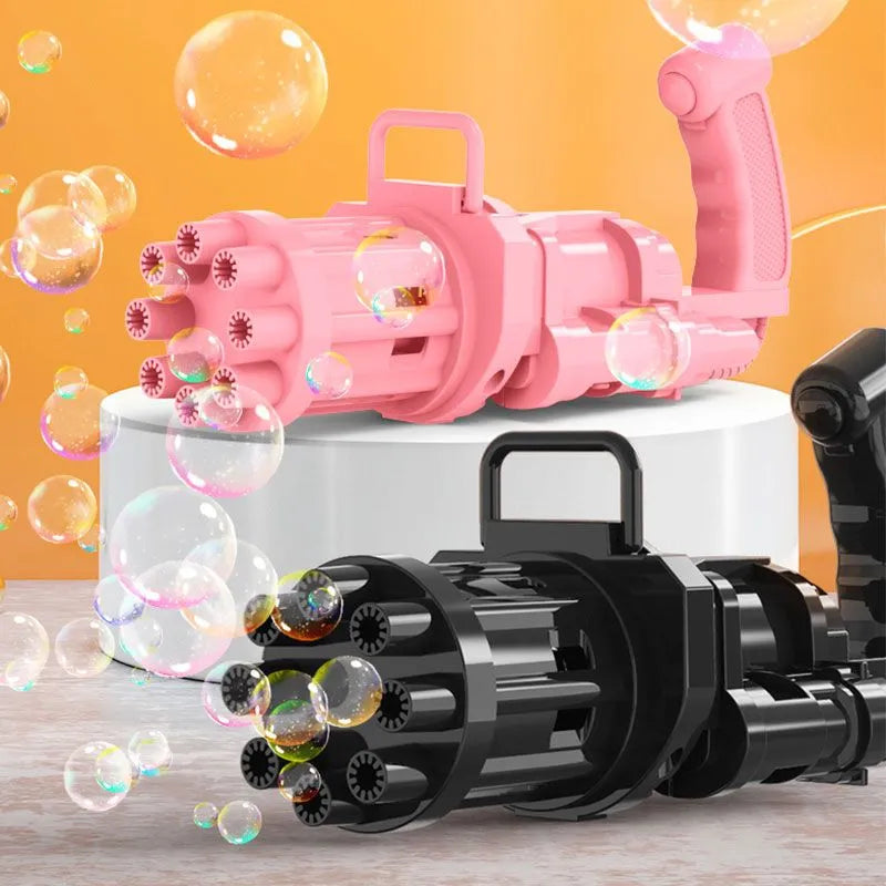 Automatic Gatling Bubble Gun Kids Toys (Random Color & Size 20x9x6.8cm)