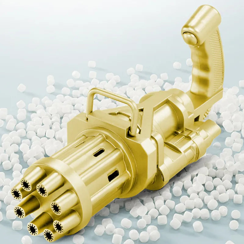 Automatic Gatling Bubble Gun Kids Toys (Random Color & Size 20x9x6.8cm)