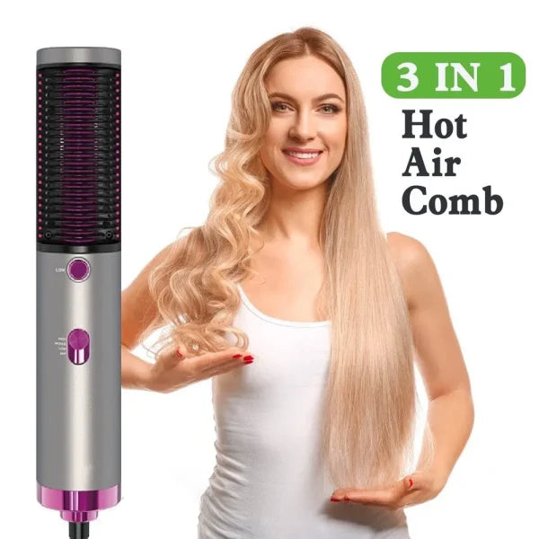4 in 1 Negative Ions Hair Straightener Curler Styler Comb