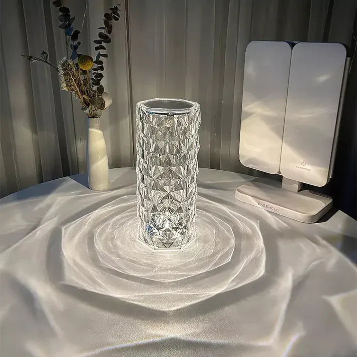 Diamond Rose Crystal Lamp Rechargeable USB