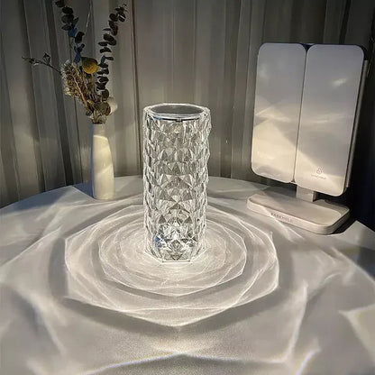 Diamond Rose Crystal Lamp Rechargeable USB