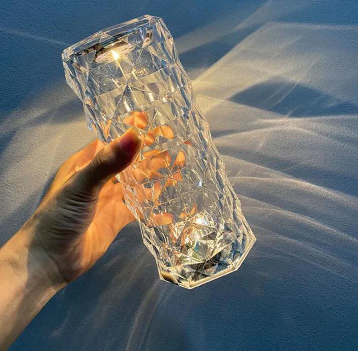 Diamond Rose Crystal Lamp Rechargeable USB