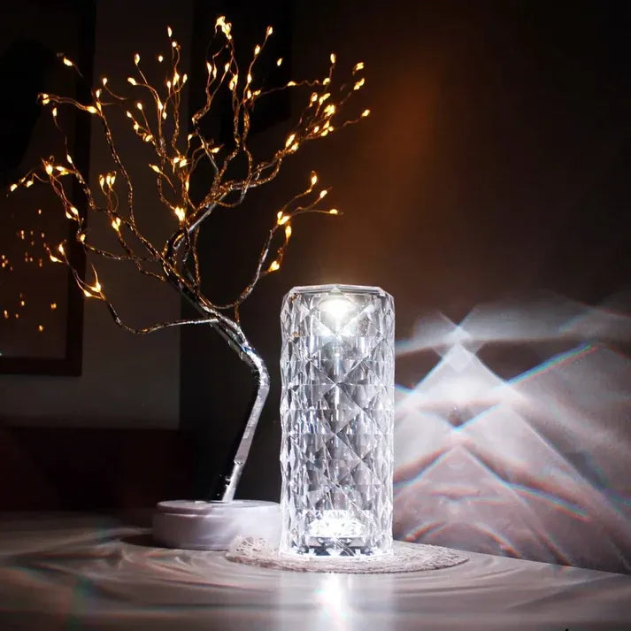 Diamond Rose Crystal Lamp Rechargeable USB