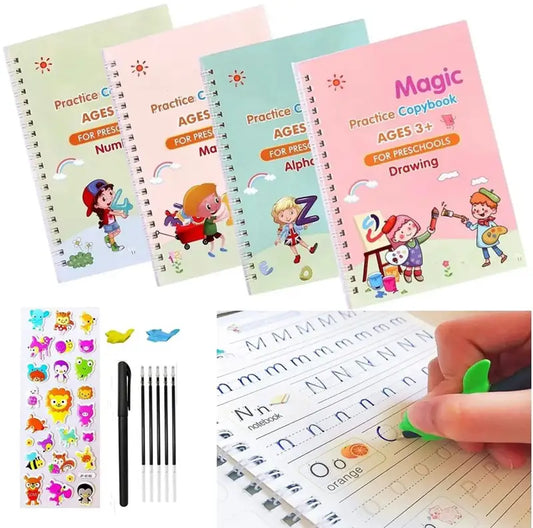 Magic Practice Notebook Pack Of 4 Pcs With 10 Refill