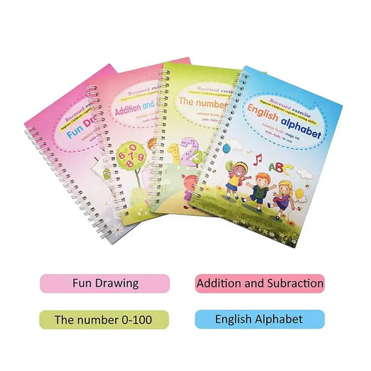 Magic Practice Notebook Pack Of 4 Pcs With 10 Refill