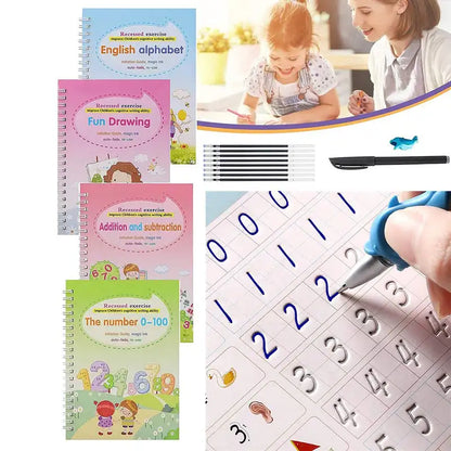Magic Practice Notebook Pack Of 4 Pcs With 10 Refill