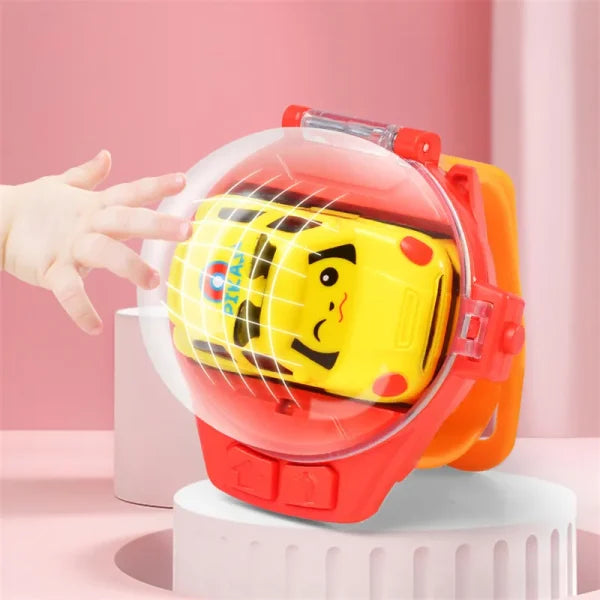 Kids Cartoon Mini RC Toy Car Watch