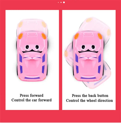 Kids Cartoon Mini RC Toy Car Watch