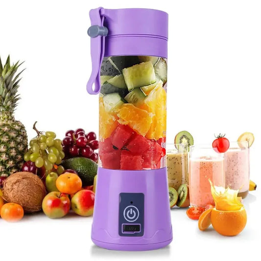 Portable Juicer Cup & Smoothie Maker USB Chargeable (Random Color)