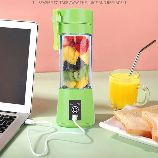 Portable Juicer Cup & Smoothie Maker USB Chargeable (Random Color)