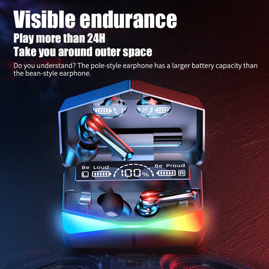 M28 TWS Wireless Gaming Earbuds BT5.1 LED Display