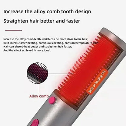 4 in 1 Negative Ions Hair Straightener Curler Styler Comb
