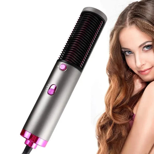 4 in 1 Negative Ions Hair Straightener Curler Styler Comb
